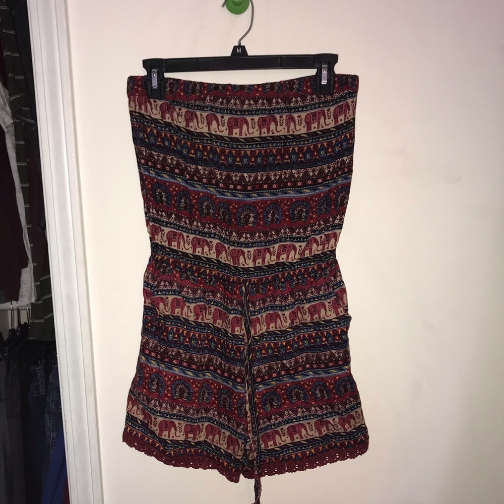 Printed romper.